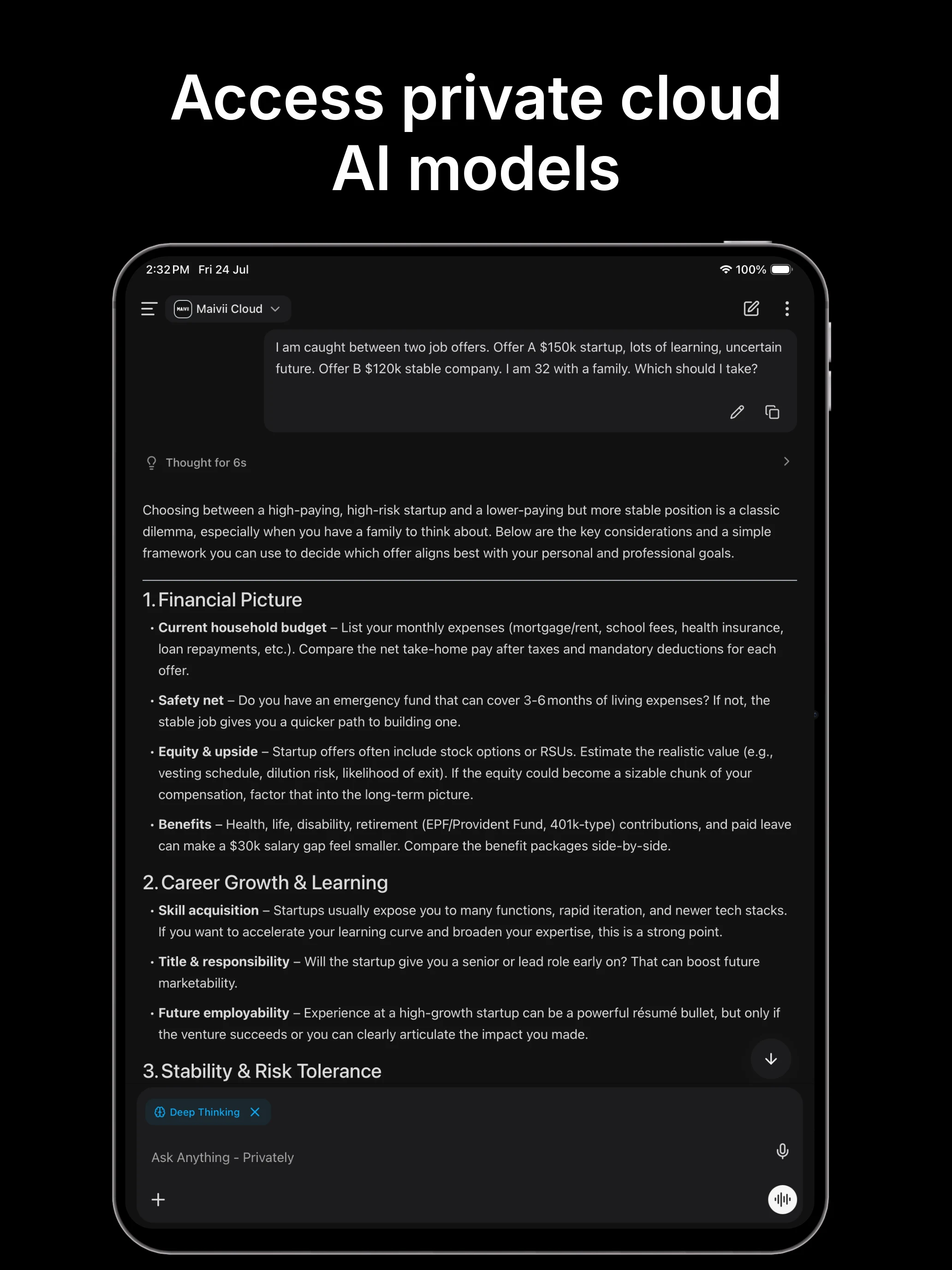 Offline AI Chat: Maivii AI screenshot