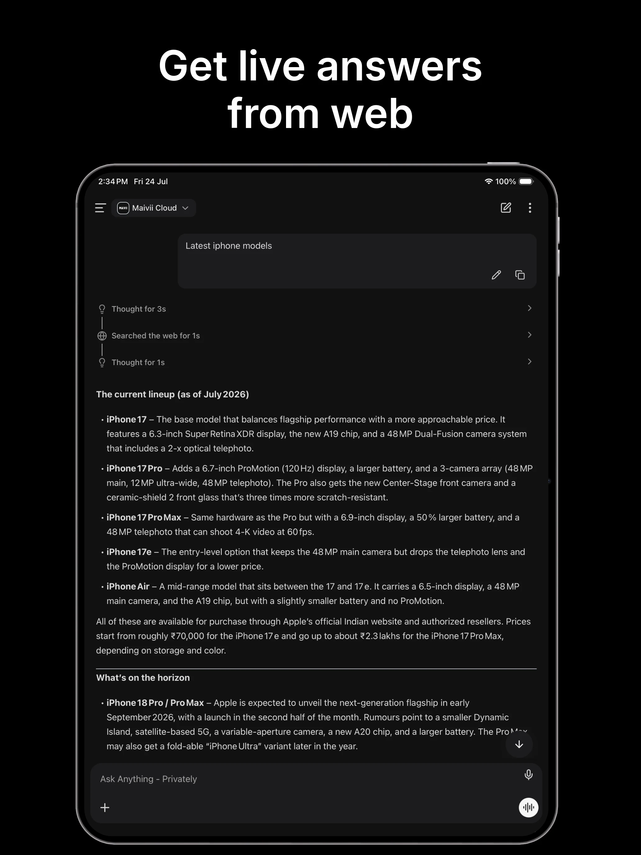 Offline AI Chat: Maivii AI screenshot