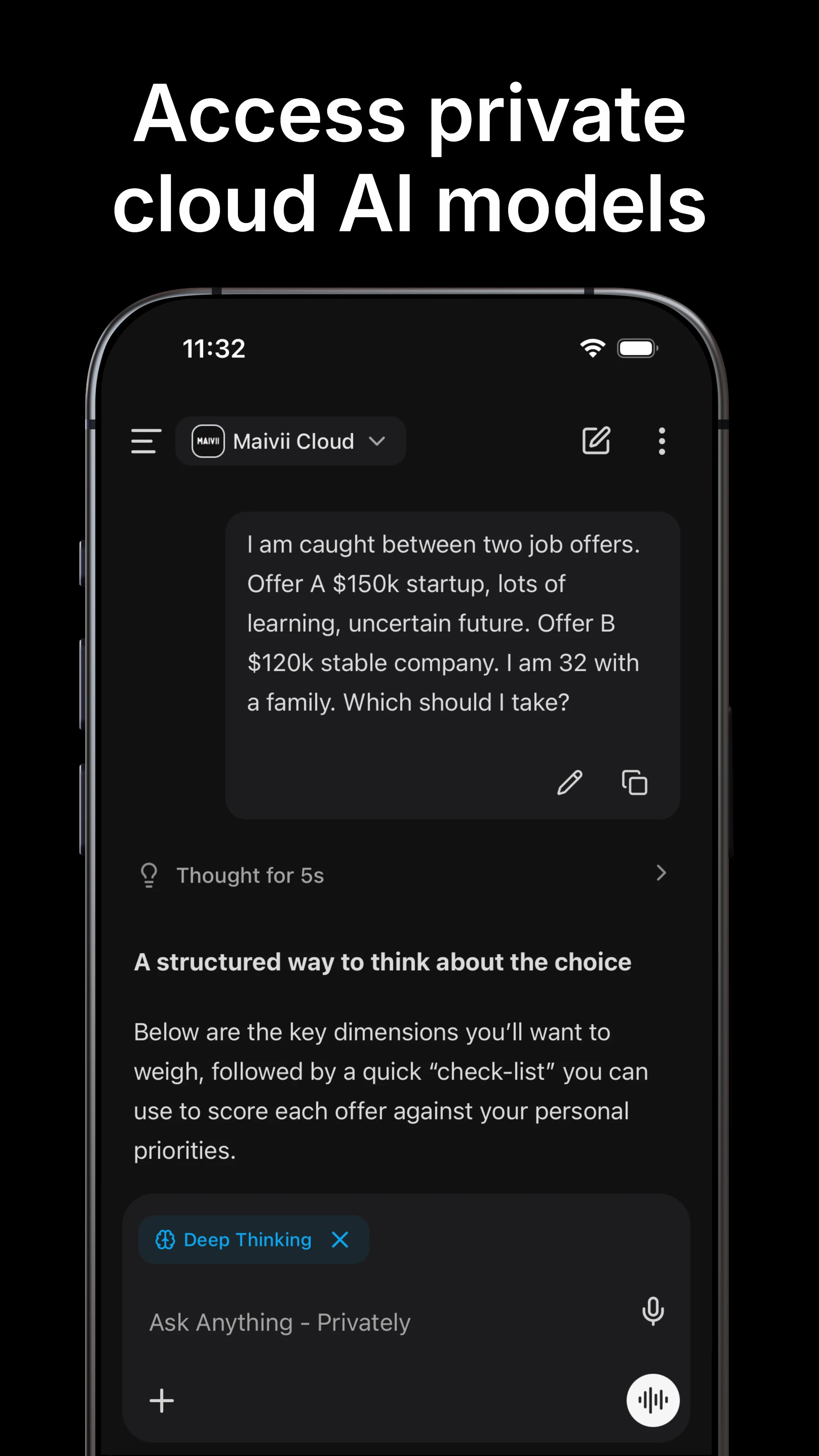 Offline AI Chat: Maivii AI screenshot